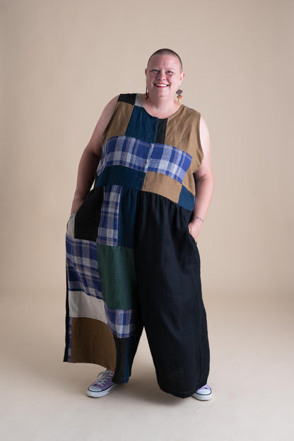 Backyard Jumpsuit 4X in Patchwork