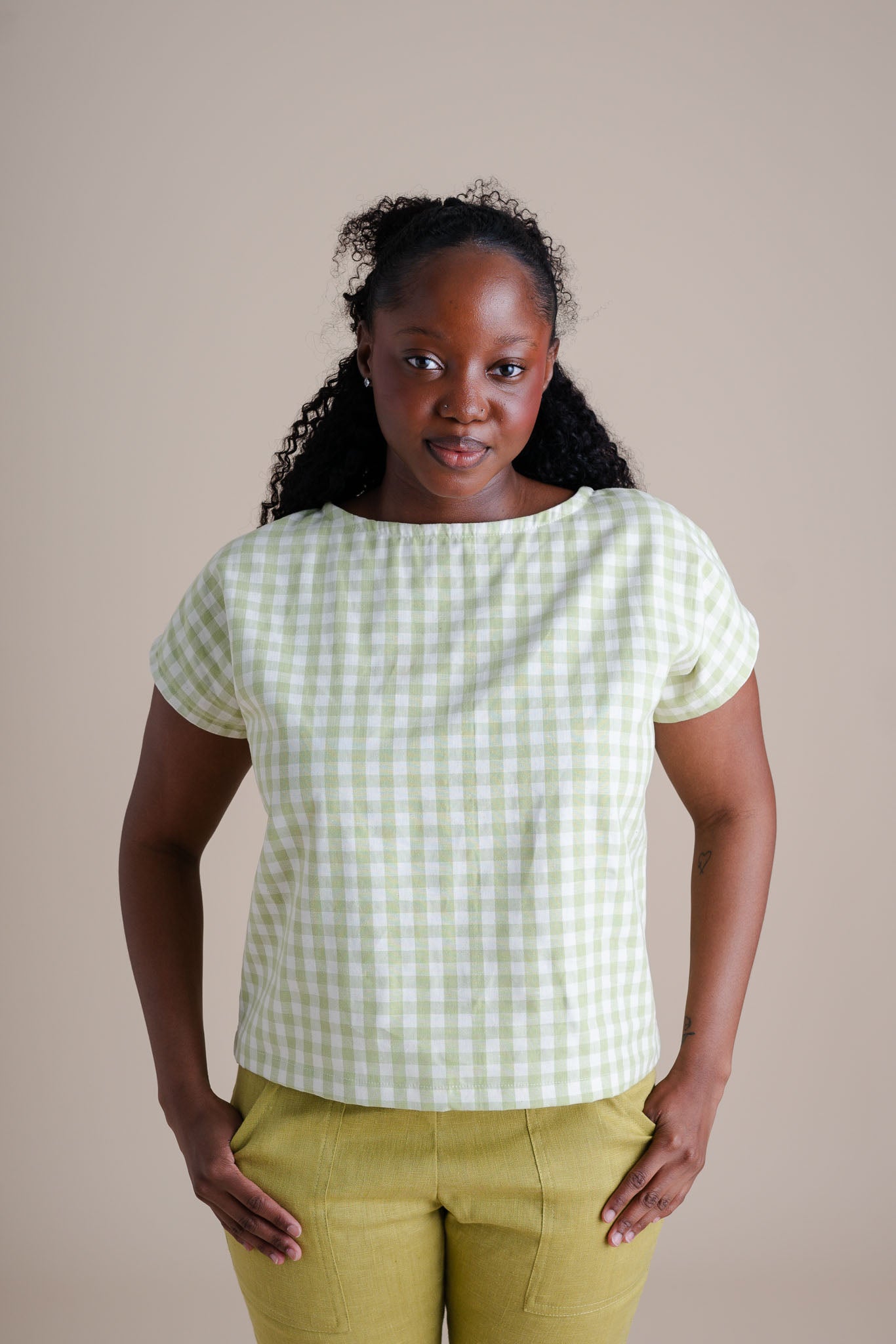 Painter Top in Honeydew
